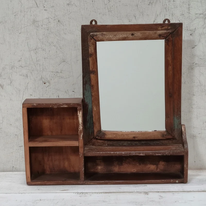 Rustic Wall Cabinet Mirror